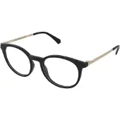 Polaroid PLD D496 50/19/145 Zwarte Polyester monturen UNISEX PLD D496