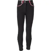 Red Horse Horka - Junior Rijbroek Ola Slim Fit FW22 - Zwart - Maat 140