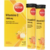 Roter 6x Vitamine C Bruistabletten Sinaasappel Abrikoos 2 X 20 Stuks