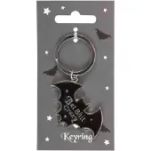 Something Different - Bat Shit Crazy Keyring Sleutelhanger - Zwart