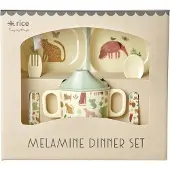 Rice Geschirr-Set - Melamin - 4 st. - Sweet Jungle Print - - One Size - Geschirr-Sets