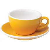 Loveramics Cappuccino kopje met een schoteltje Egg Yellow, 200 ml