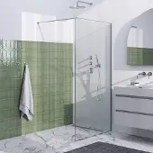 Brauer season inloopdouche model d helder glas 100x200 incl. Glascoating season-rvs-kleurig