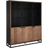 DTP Home Cosmo vitrinekast teakhout 180x45x215cm