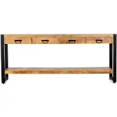 Benoa Sidetable Britt Mangohout en Metaal 180 cm - Naturel
