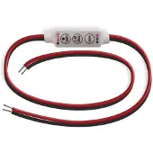 Velleman CHLSC3, Dimmer, 120 W, met knoppen, zwart, rood, 40 mm, 8 mm