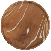 MUST Living Cream schalen teakhout - set van 2