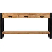 Benoa Britt 3 Drawer Sidetable 150 cm (Naturel, 150x35x76cm)