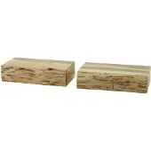 AnLi Style Nachtkastje 1L set/2 tree L (Naturel, 40x10x20cm)
