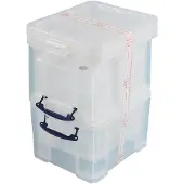 Really Useful Box 35 liter, transparant, pak van 3 dozen 3 stuks