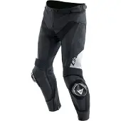 Dainese Delta 4, leren broek ,Zwart/Wit ,52