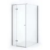 Maxaro Amber Douchecabine | 120x70 cm Chroom Helder glas Draaideur Rechthoek