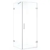 Maxaro Diamond Douchecabine | 80x80 cm Chroom Helder glas Draaideur Vierkant