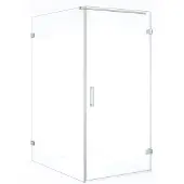 Maxaro Diamond Douchecabine | 140x100 cm Chroom Helder glas Draaideur Rechthoek