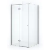 Maxaro Amber Douchecabine | 100x100 cm Chroom Helder glas Draaideur Vierkant