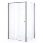 Maxaro Crystal Comfort Douchecabine | 120x90 cm Chroom Helder glas Schuifdeur Rechthoek