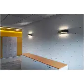 SLV LED Wandlamp | 21W 1700K 580lm 917 | IP20 Dimbaar Zwart | CARISO