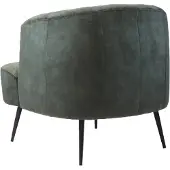 Livin24 Velvet fauteuil Billy donkergroen