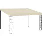 vidaXL Wandtuin, 3x4 meter, crème, stoffen
