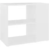 vidaXL Bijzetkast 60x30x50 cm bewerkt hout wit