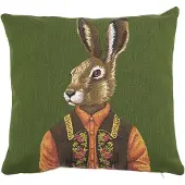 Mars & More gobelin kussen haas groen alpengilet 45x45cm