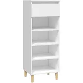 vidaXL Schoenenkast 40x36x105 cm bewerkt hout wit