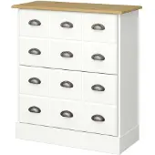 Hioshop Orienty schoenenkast 2 kleppen wit.