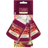 Yankee candle Auto Geurhanger Car Jar Ultimate Black Cherry (3 Stuks) Rood