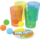 Goliath Pong Party - Actiespel - Partyspel - Schiet de ballen weg met de unieke Pong Cup Technologie - Voltooi 50 opdrachten en win!