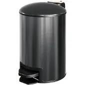 Brauer pedaalemmer 3 liter gunmetal geborsteld