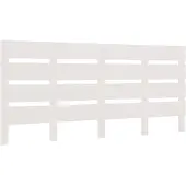 vidaXL Hoofdbord 180x3x80 cm massief grenenhout wit