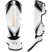 Booster Kickboks Scheenbeschermers Bangkok - WIT/GOUD/ZWART - MAAT S