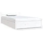 vidaXL Bedframe met lades wit 90x190 cm