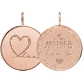 Ixxxi Charm Pendant Mother Love Big Rosé