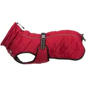 Trixie Hondenjas Minot Rood - Gewatteerd Fleece, Reflecterende Strepen, 30 cm
