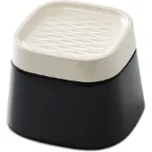 Savic ergo cube voerbak creme / zwart 22x22x16 cm