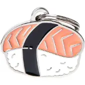 My Family Sushi-huisdierlabel