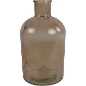 Countryfield vaas - lichtbruin/transparant - glasA - apotheker fles - D17 x H31 cm - Vazen