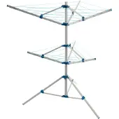 Brunner LAUN-TREE 3A Wasrek met Uitschuifbare Droogarmen - 14 Meter Drooglijn - Inklapbaar - Aluminium Frame