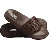 Superdry Muiltjes donkerbruin