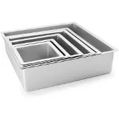Ibili Extra Hoge Rechte Vierkante Vorm 12.50x10 Cm