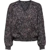 ONLY Tiana Smock Long Sleeve Blouse Zwart M Vrouw