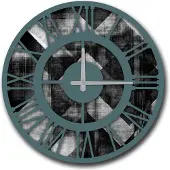 Opviq , model 5050MS-HMA6233, wandklok, diameter 50 cm, 100% MDF (dikte: 5 mm)