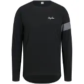 Rapha Trail Windblock Trui met lange mouwen MTB Trui Zwart/Grijs