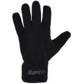 Santini Pile Black Unisex Long Gloves || Maat: M/L