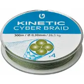 Kinetic Cyber 4 Gevlochten Vislijn 300 M Groen 0.400 mm