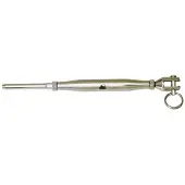 BREG Spanschroef wantspanner met gaffel en terminal RVS