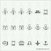 Blue Sea Systems Kit Met Identificatielabels Voor Pictogramcircuits Wit