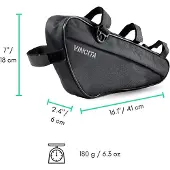 Vincita B024-bl Frame Bag Zwart