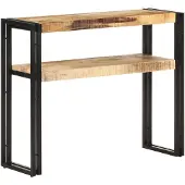 vidaXL Wandtafel 90x30x75 cm ruw mangohout